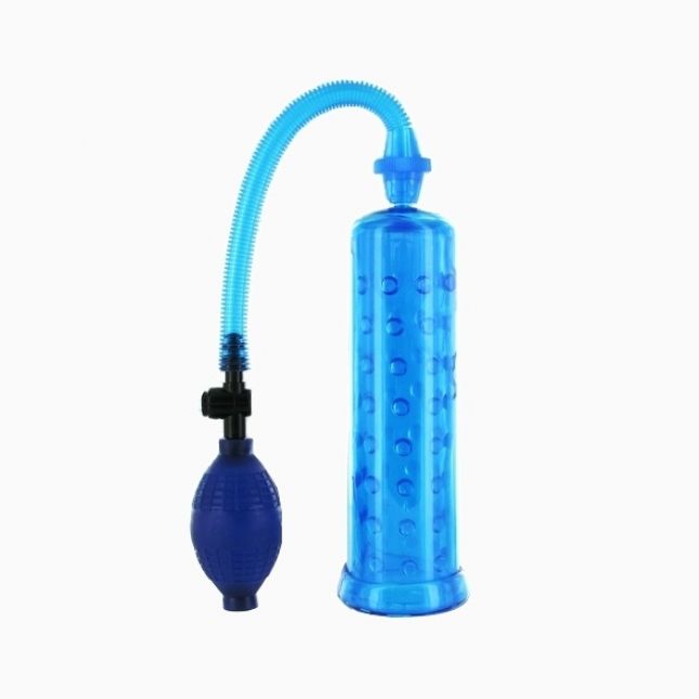 Вакуумна помпа XLsucker Penis Pump Blue для члена довжиною до 18см, діаметр до 4 см