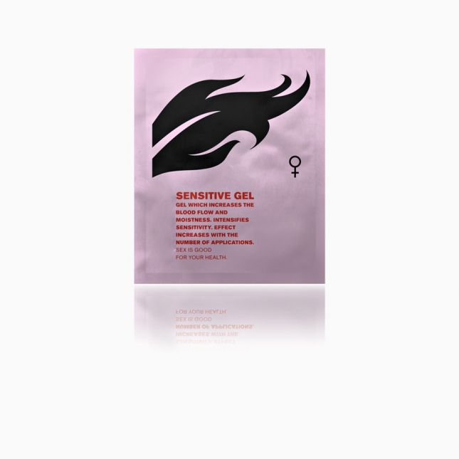 Збудливий шведський гель для жінок "Sensitive gel", 2 мл