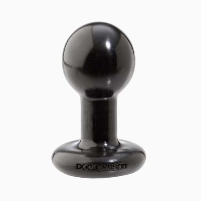 Анальна пробка "Roound Buttplug", чорний, 7,5Х4, 5 см