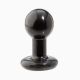 Анальна пробка "Roound Buttplug", чорний, 7,5Х4, 5 см