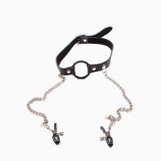 Нашийник з ланцюгом для грудей