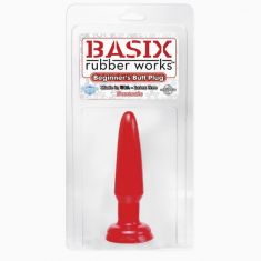 Анальна пробка BASIX, червоний, 9Х2, 5 см Анальна пробка BASIX, червоний, 9Х2, 5 см