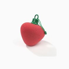 Мочалка в форме клубнички