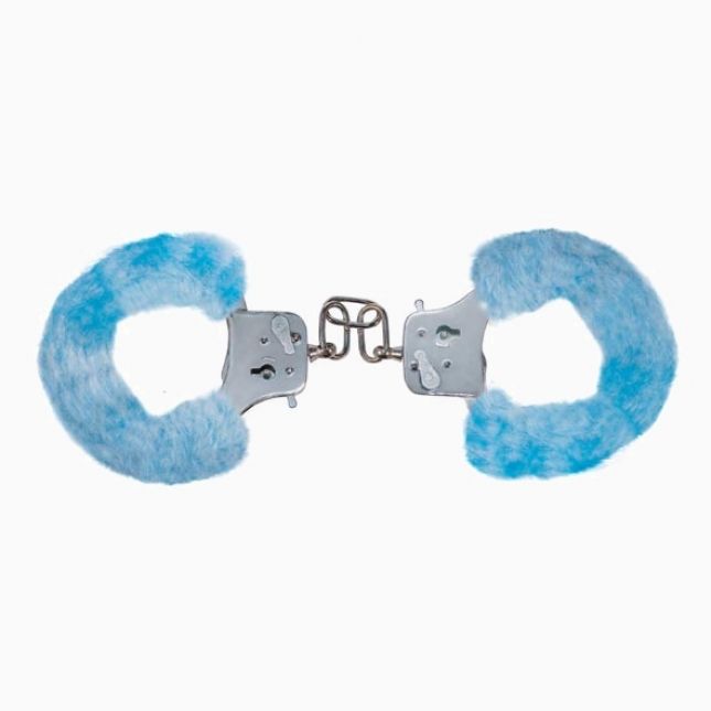 Наручники FURRY FUN CUFFS (блакитного кольору)
