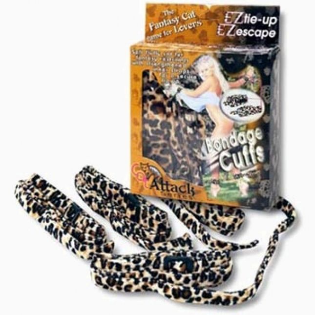 Набір фіксаторів Bondage Сuffs Leopard