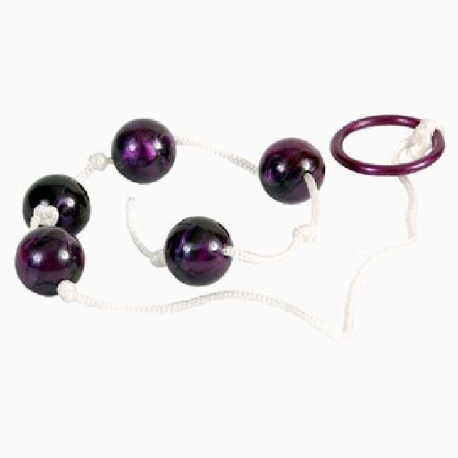 Анальні кульки Pearlessence Purple Anal Love Beads