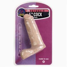 Фалоімітатор Cock With Balls, 13 см Фалоімітатор Cock With Balls, 13 см