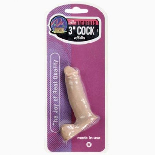 Фалоімітатор Cock With Balls, 8 см