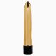 Вібратор пластиковий Retro Ultra Slimline Gold, 17х2, 5 см