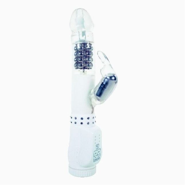 Вибратор компьютерный "Rabbit white edition", 13Х3,5 см