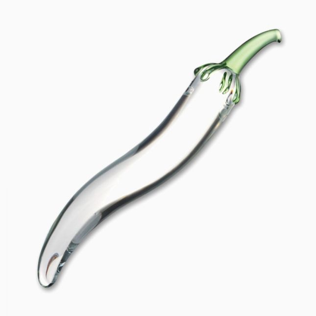 Фалоімітатор Glass Naturals Chili Pepper Glass Dildo, 17,5х3 см
