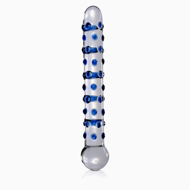 Скляний фалоімітатор Icicles No 50, 18х2, 5 см