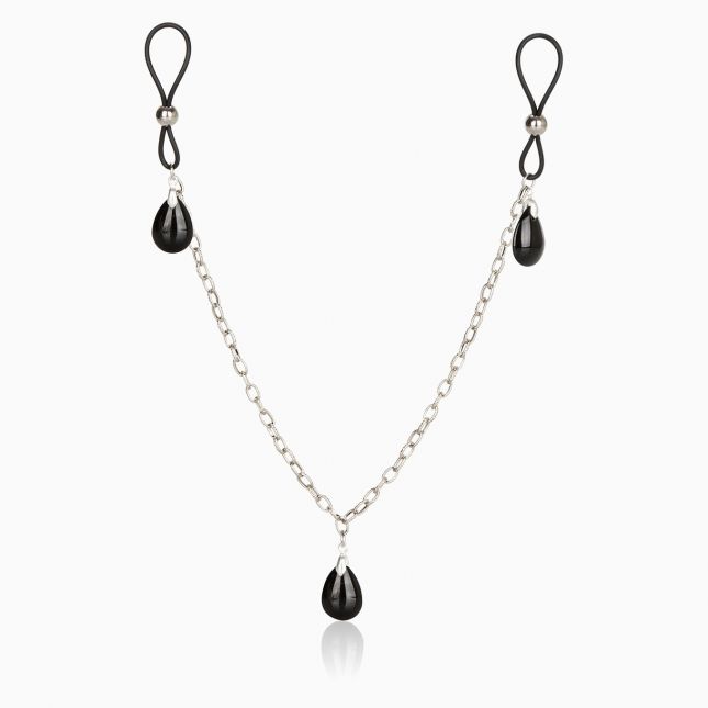 Прикраса на соски Nonpiercing Nipple Chain Jewelry, онікс