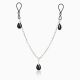 Прикраса на соски Nonpiercing Nipple Chain Jewelry, онікс