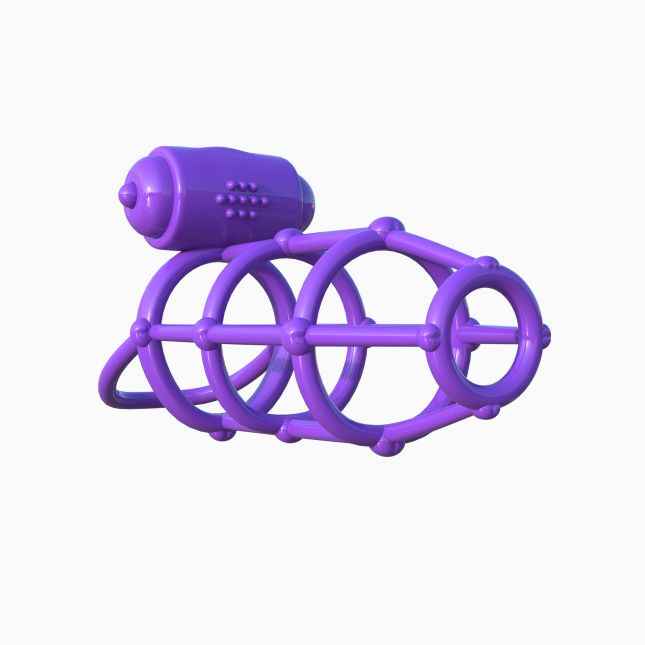 Вібронасадка на член Vibrating Climax Cage