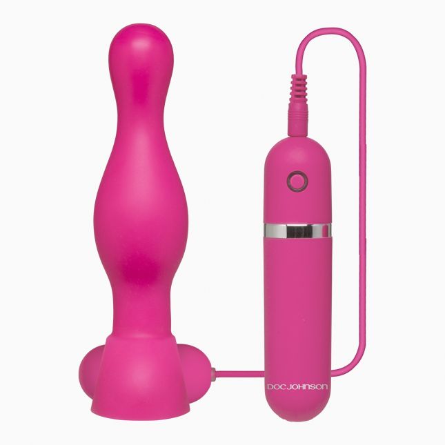 Анальний вібратор Platinum Delight Plug, 12х3, 5 см 