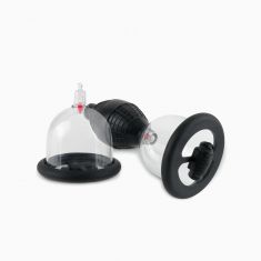 Помпи для сосків з вібрацією Vibr Nipple Pleasure Cups Black