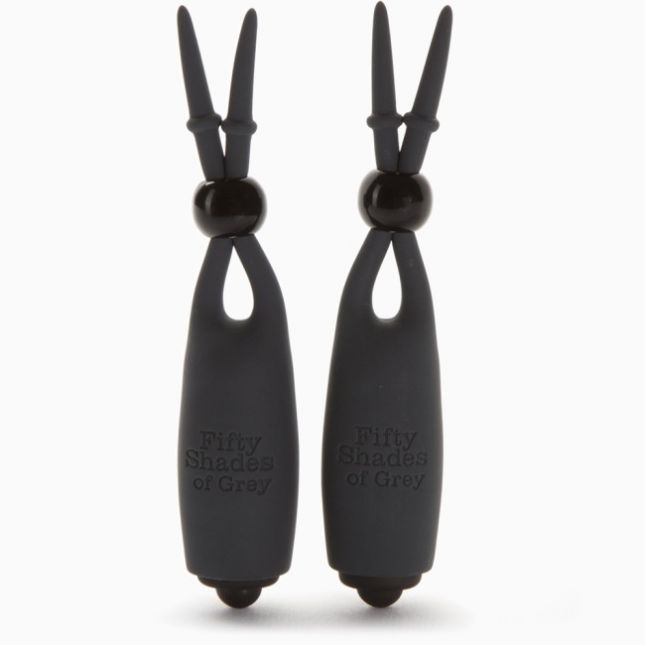 Виброзажимы для сосков Fifty Shades of Grey, Sweet Torture Vibrating Nipple Clamps