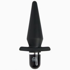 Анальна пробка Fifty Shades of Grey, Delicious Fullness Vibrating Butt Plug, 14х3, 2 см