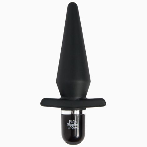 Анальна пробка Fifty Shades of Grey, Delicious Fullness Vibrating Butt Plug, 14х3, 2 см