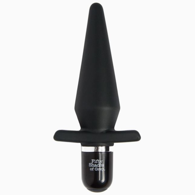 Анальна пробка Fifty Shades of Grey, Delicious Fullness Vibrating Butt Plug, 14х3, 2 см