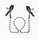 Зажимы для сосков Nipple Clamps Silver Beaded
