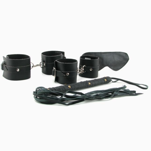 Набір для БДСМ Fetish Fantasy Premium Leather Bondage Kit