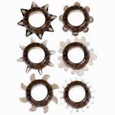 Набір ерекційних кілець Linx Tickler Set Textured Ring Smoke