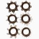 Набір ерекційних кілець Linx Tickler Set Textured Ring Smoke