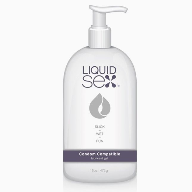 Інтимна змазка на водній основі Condom Compatible Lubricant Gel, 473 мл