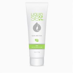 Оральный лубрикант с мятным вкусом Liquid Sex, 113 мл