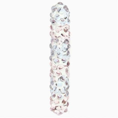 Фалоімітатор Glas Purple Rose Nubby Glass Dildo