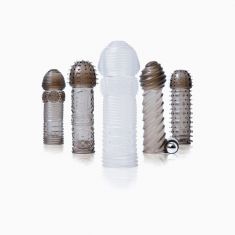 Набір насадок на пеніс з віброкулею Vibrating Penis Sleeve Kit