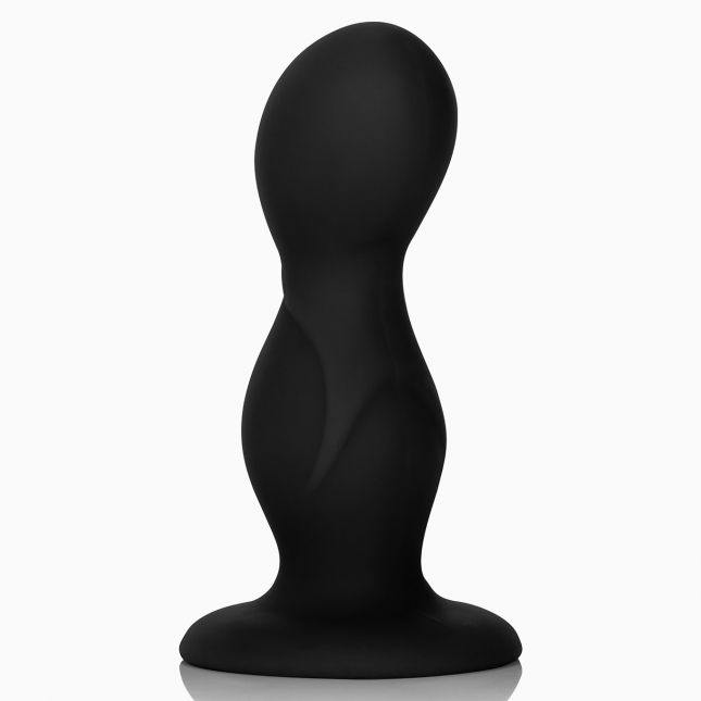 Анальна пробка з присоском Back End Play Black, 11x4 см