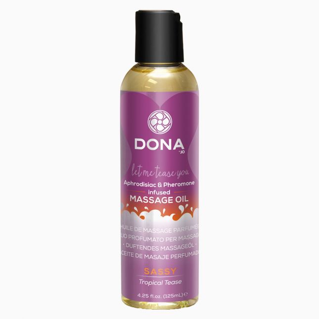 Масажна олія з ароматом тропічних фруктів Dona Tropical Tease, 110 мл