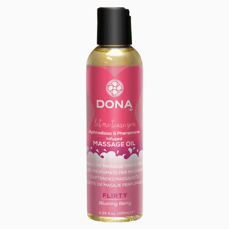 Масажна олія з ароматом ягід Dona Massage Oil Blushing Berry, 110 мл