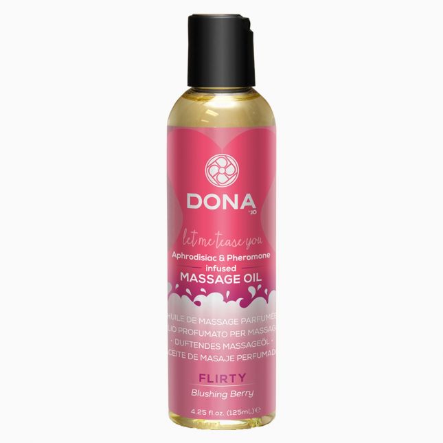 Масажна олія з ароматом ягід Dona Massage Oil Blushing Berry, 110 мл