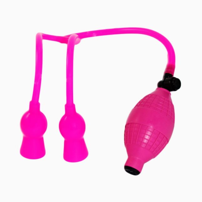 Вакуумний стимулятор для сосків FF PINK NIPPLE SUCKERS